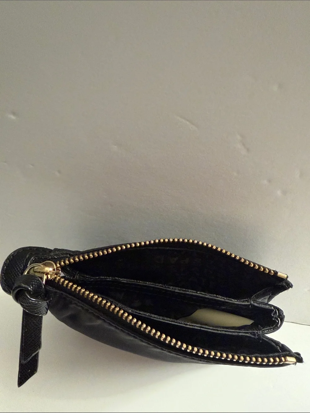 kate spade Black Nylon mini wallet